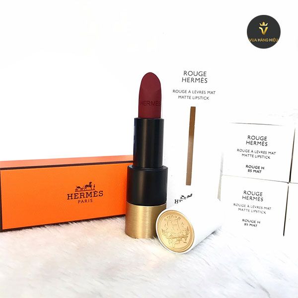 Thiết kế son Rouge Herm&egrave;s Rouge &Agrave; L&egrave;vres Mat 85 - Rouge H đẹp ngỡ ng&agrave;ng
